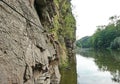 Via ferrata trail over a river Royalty Free Stock Photo